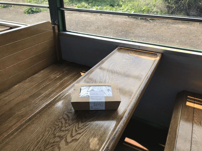 釧路湿原ノロッコ号のランチボックス
