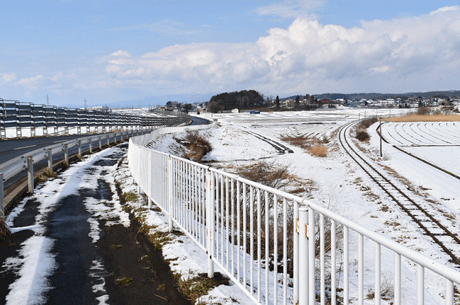 津軽鉄道の有名な撮影地