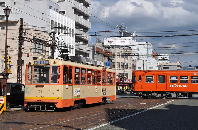 路面電車と鉄道の平面交差