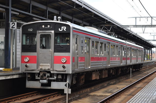 121系更新車、坂出にて