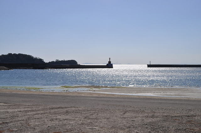 東幡豆駅近くの海岸