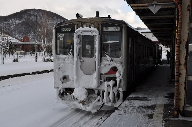 留萌駅にてキハ54