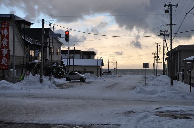 冬の増毛の様子