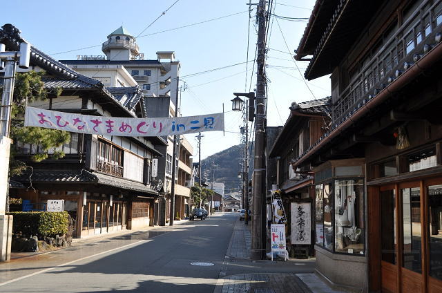 二見浦の旅館街