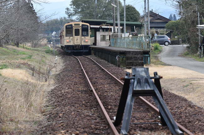 現在の終点である肥後西村駅
