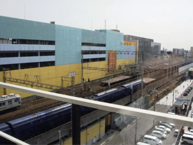 客室から見ることのできる南海ラピート