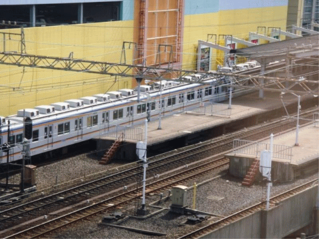 アパホテル堺駅前から見る南海電鉄