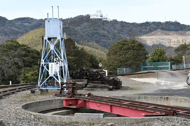 愛知こどもの国のSLのターンテーブル