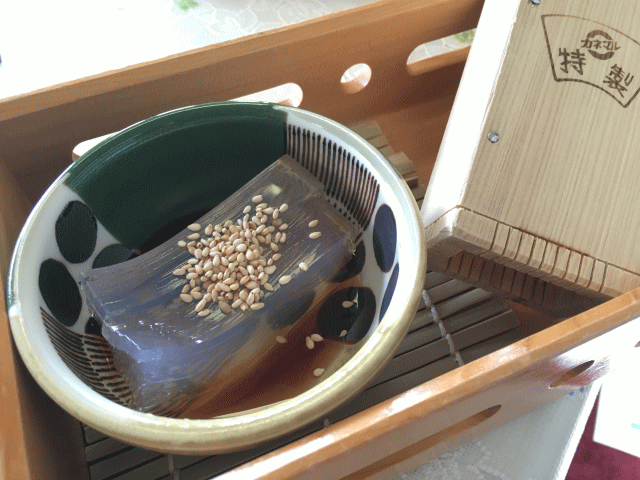 寒天列車のところてん