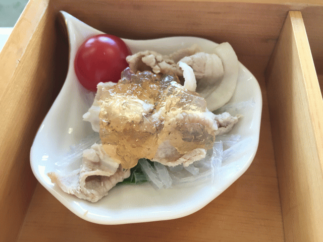 寒天列車の冷製しゃぶしゃぶ