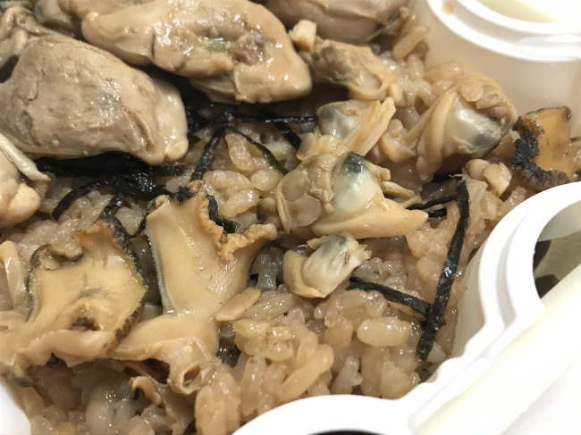 ほかほかかきめしのあさり煮とつぶ貝煮