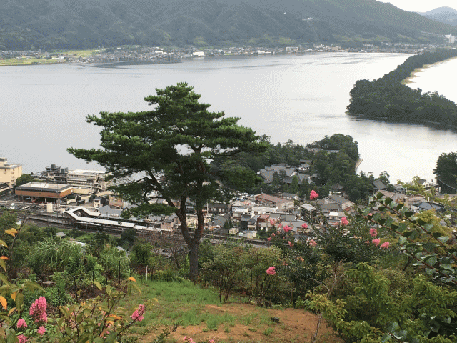 天橋立と天橋立駅の位置関係
