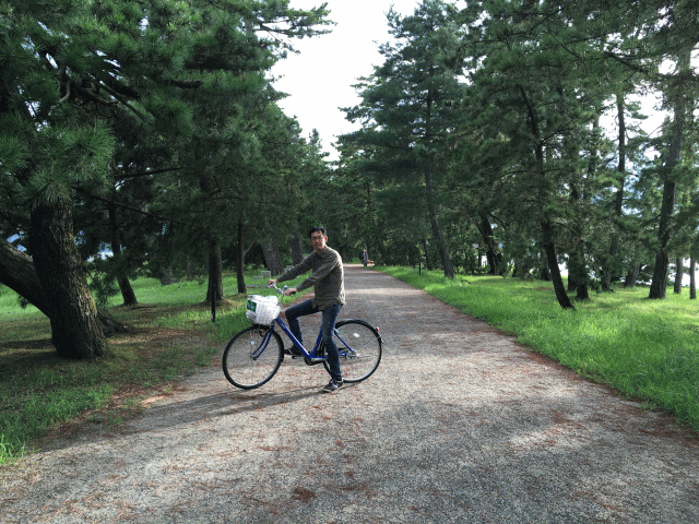 天橋立はレンタサイクルを借りるのが一番