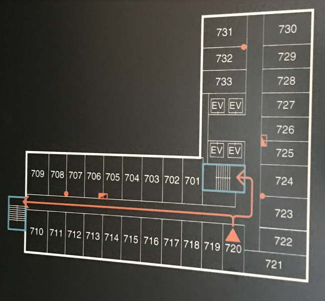 アパホテル京成成田駅前の客室配置図