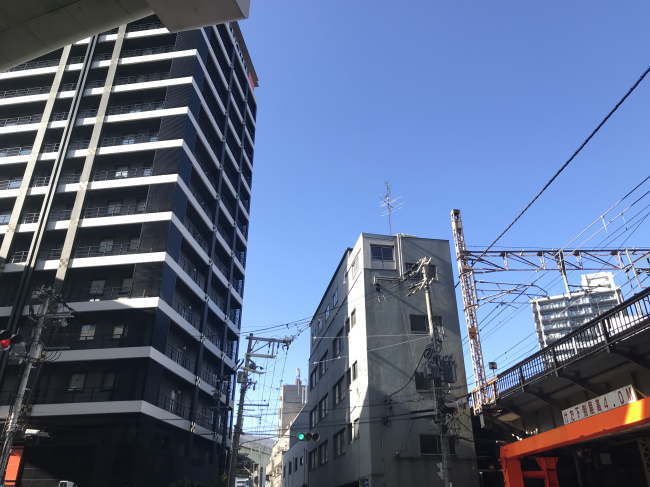 アパホテル大阪梅田と大阪環状線