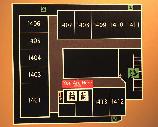 アパホテル大阪梅田の客室配置図