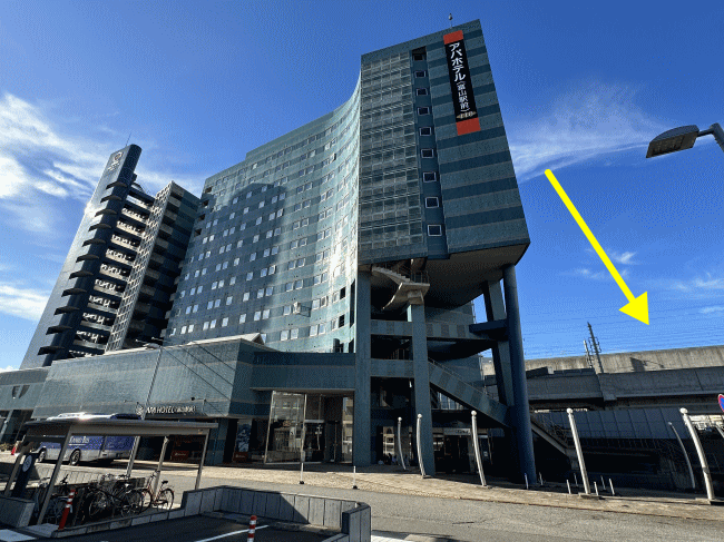 アパホテル富山駅前の外観