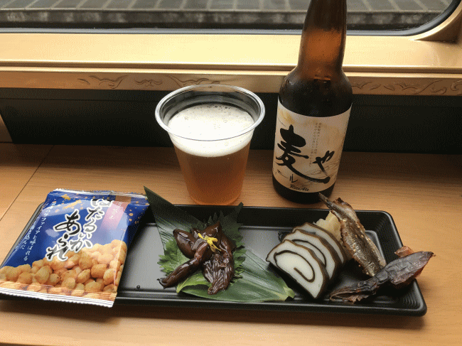 べるもんたのほろ酔いセットと地ビール