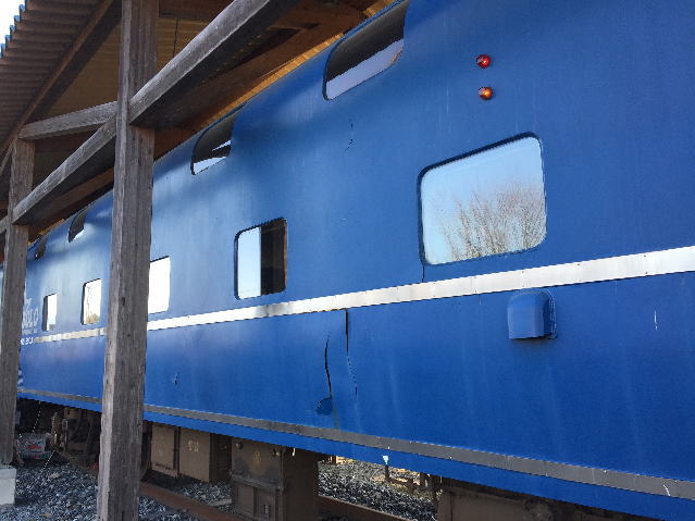 ブルートレインたらぎのソロ外観の痛み