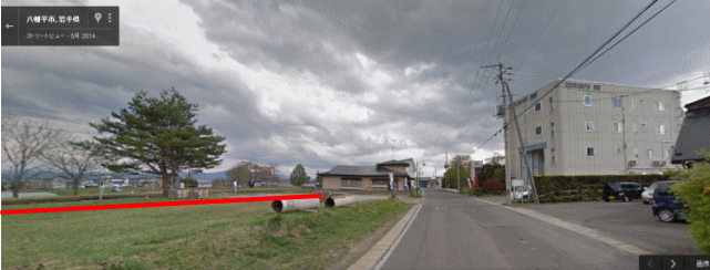 ビジネスホテル西根の目の前に、花輪線が通っている