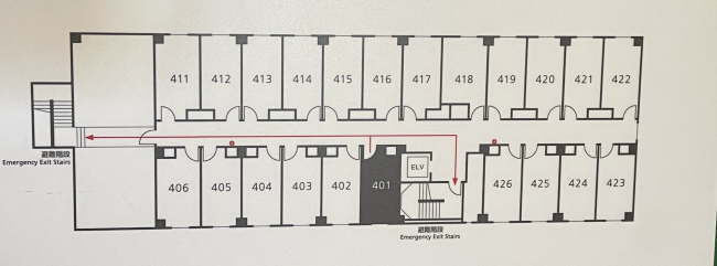 チサンイン塩尻北インターの客室配置図