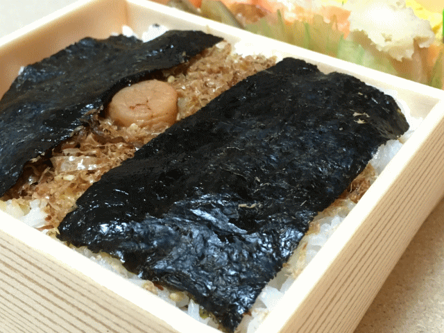 郡山駅の海苔のりべんのみちのく寒流海苔