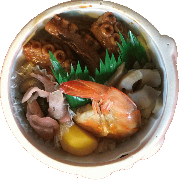 元祖珍辨たこめし・陶器製の中身