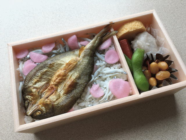 琵琶湖の鮎・氷魚ごはんと一夜干しの中身