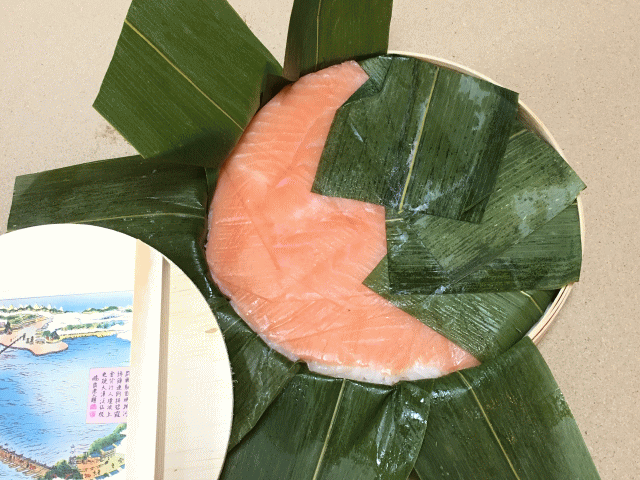 ますのすしに使われている青笹