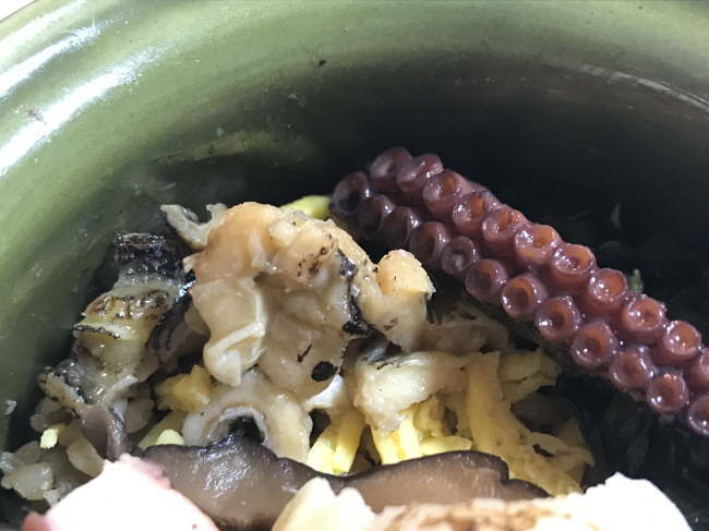 伊右衛門版ひっぱりだこ飯