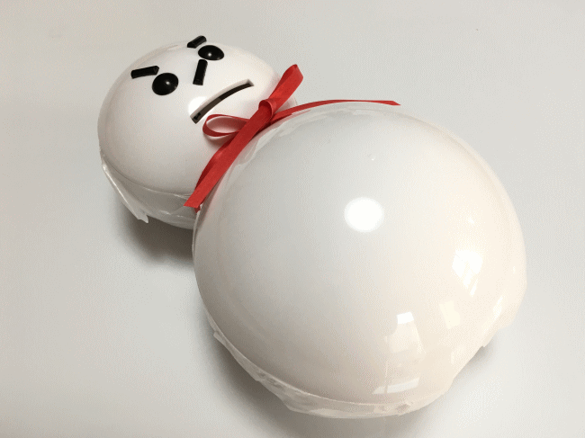 雪だるま弁当の駅弁容器