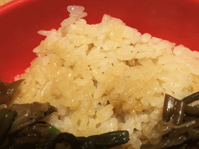 だるま弁当の茶飯