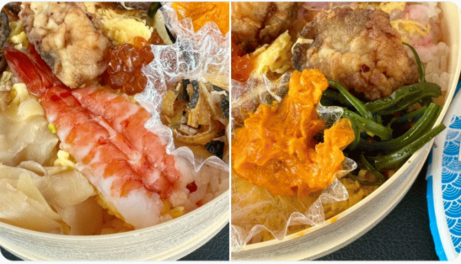 リニューアルしたふく寿司の盛り付け