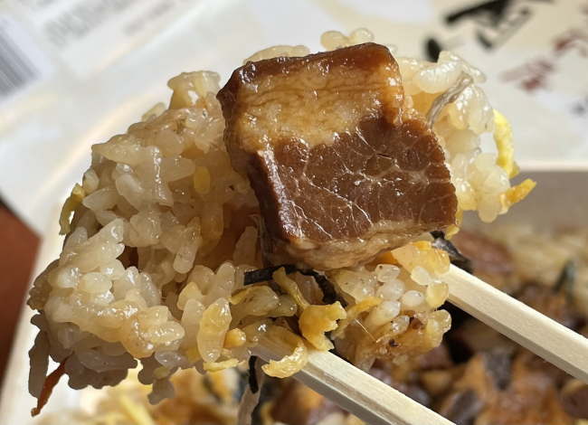 角煮めし(長崎駅の駅弁)