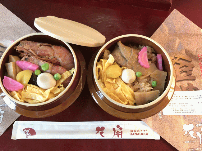 えび釜めしと鶏釜めし