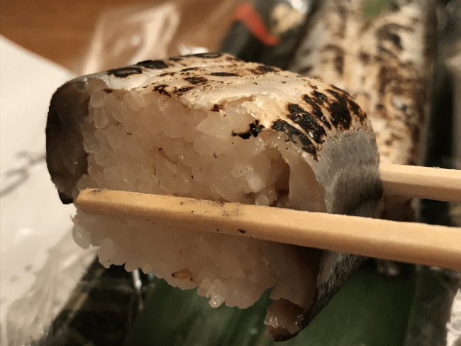 あぶりさんまの棒寿司