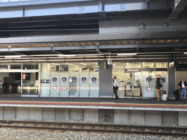 新函館北斗駅のキヨスクのホーム店