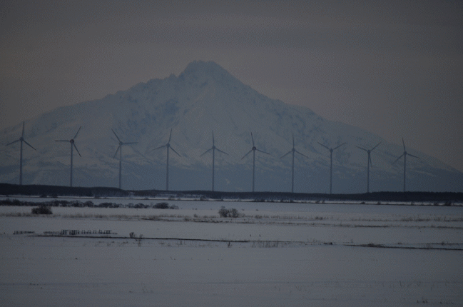 沿岸バス、天塩から幌延への車窓