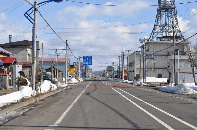 羽幌市内