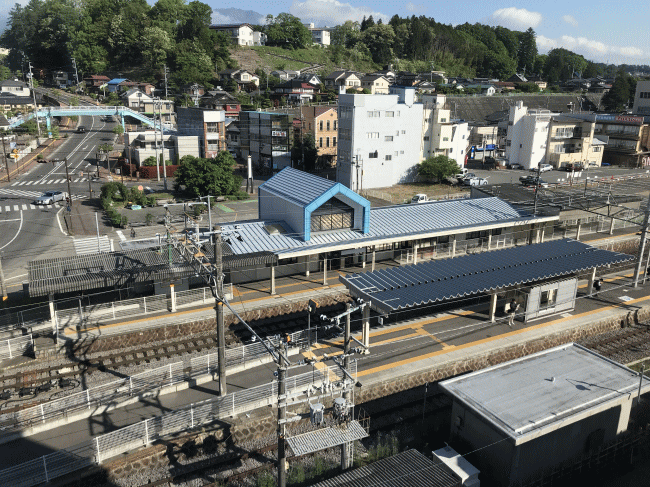 ファインデイズホテルからのトレインビュー