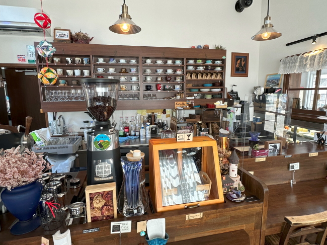 伏見珈琲店のカウンター