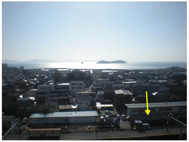 蒲郡ホテルからの海側の景色