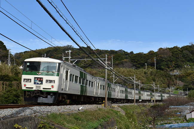 踊り子106号（志津摩の踏切）