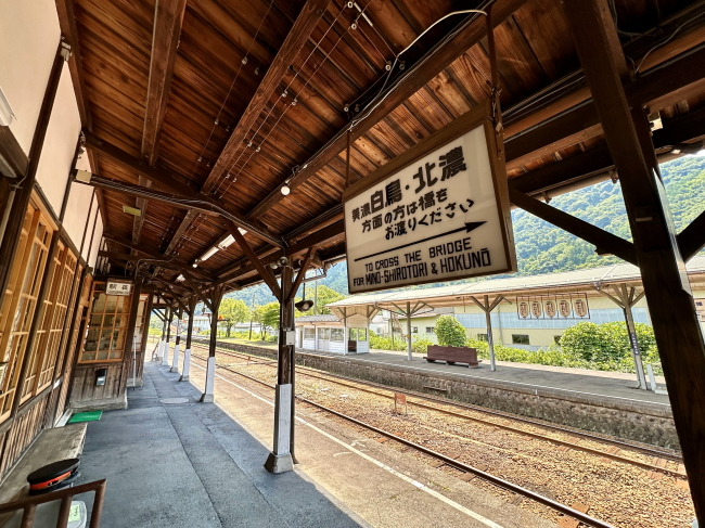 郡上八幡駅の昭和レトロ感