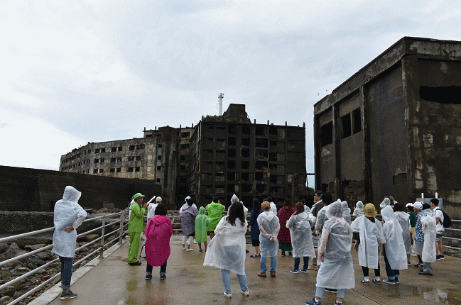 軍艦島の第3見学広場