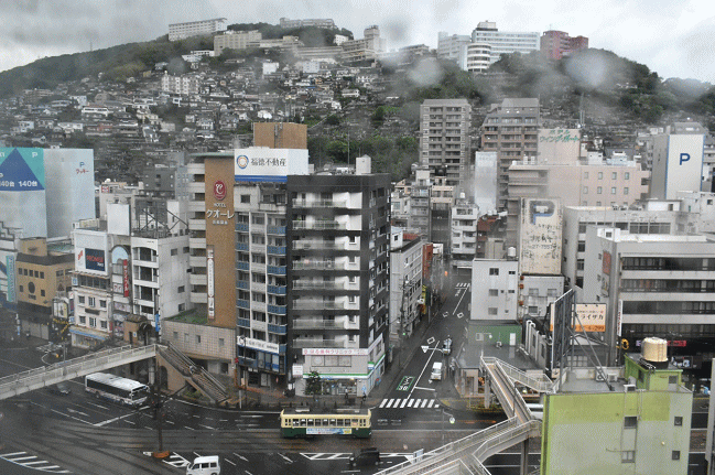 ホテルニュー長崎客室からの展望