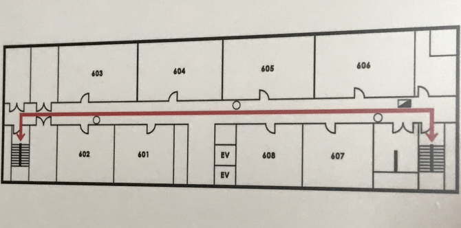 博多サンヒルズホテルの客室配置図