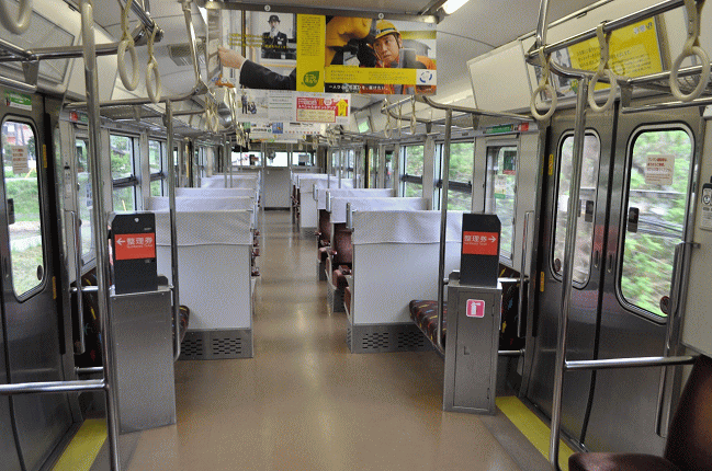 伯備線・黒坂～生山間の車内の乗客はゼロ