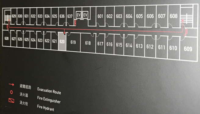 ハタゴイン福島広野の客室配置図