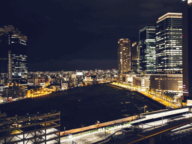 ハートンホテル西梅田から見た、JR貨物の跡地